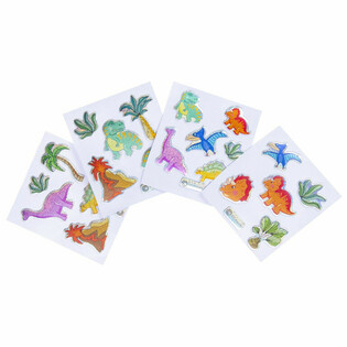 ABȚIBILDURI CU SCLIPICI - MODEL: DINOSAUR (100 buc.)