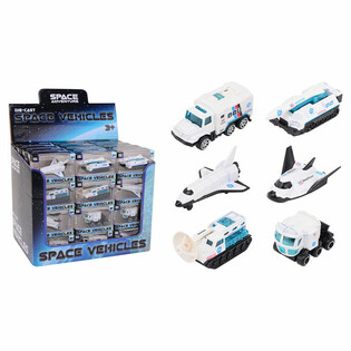 DIE CAST - SPACE ADVENTURE - VEHICULE SPAȚIALE, scara 1:64 - &Icirc;N DISPLAY (48 buc.)