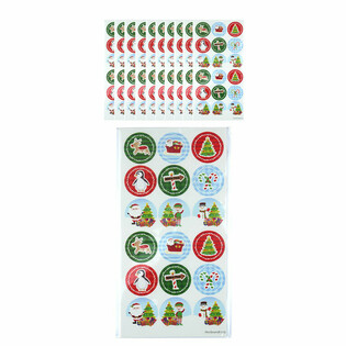 Stickere de Crăciun Fun - 10 Coli, 18 Stickere per Coală
