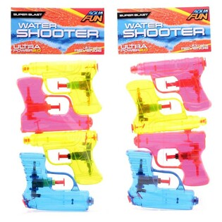 Set Pistoale cu Apă Aqua Fun - 4 Bucăți, 11 cm