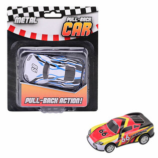 Mașini sport mari Pull Back pe card