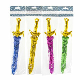 SABIE COLORATĂ METALIZAT, LUNGIME 33 CM (36 buc.)