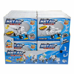 CONSTRUIEȘTE PROPRIUL VEHICUL DE CONSTRUCȚIE DIN METAL &Icirc;N DISPLAY (24 buc.)