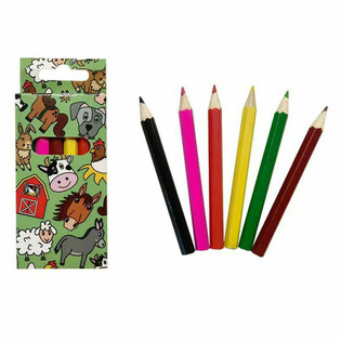 Set de 6 creioane colorate 'Animale de la fermă'