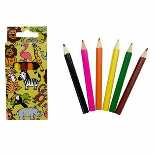 Set 6 Creioane Colorate - Animale din Jungl  (24 buc)