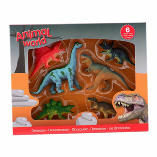 ANIMAL WORLD - Set de Joacă Dinozauri (6 Figurine)