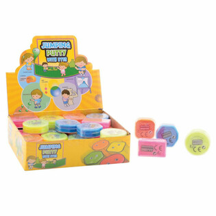 Plastilină Săltăreață cu Ochi &icirc;n Display (48 buc.)