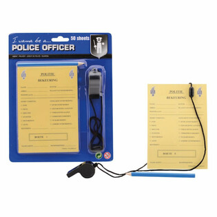 Set Carnet de Amenzi de Poliție cu Creion și Fluier (12 buc.)