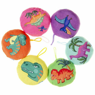 Dinozaur din Pluș - Diametru: 10 cm (Set de 48 buc.)