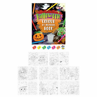 Cărticică de colorat pe numere - Halloween (48 buc.)