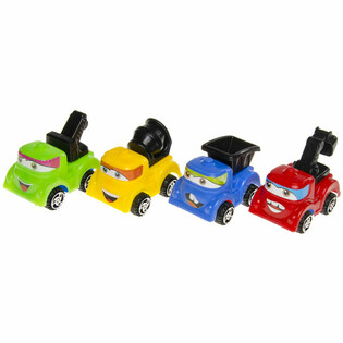 Mix vehicule de construcții vesele (48 buc.)