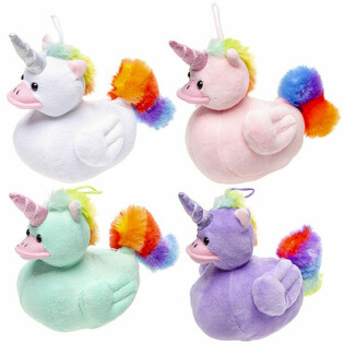 PLUȘ UNIDUCKZ - RAȚĂ UNICORN - MIX CULORI - 12x24x17 CM (8 buc.)