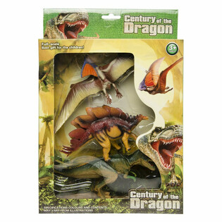 SET 3 FIGURINE DE JOC DINOZAUR - &Icirc;N CUTIE MARE DE CADOU (1 buc.)