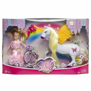 SET DE JOACĂ INOROG / UNICORN ȘI PRINȚESĂ - &Icirc;N CUTIE CADOU DE LUX (1 buc.)