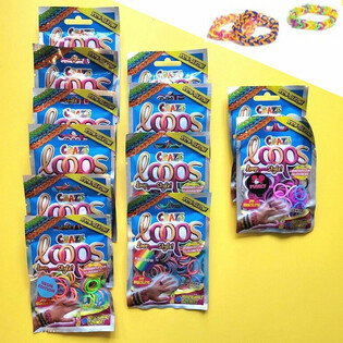 CRAZE LOOPS LOOM - PLICULEȚE SURPRIZĂ - &Icirc;N DISPLAY (12 bucăți)