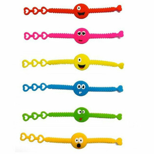 Brățări din Silicon cu Smiley Veseli (12 bucăți)