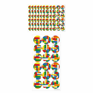 Stickere Fun - Cărămizi de Construcție Brickz (10 coli)