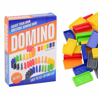 Set de Joc Domino - 50 de Piese &icirc;n Cutie Cadou