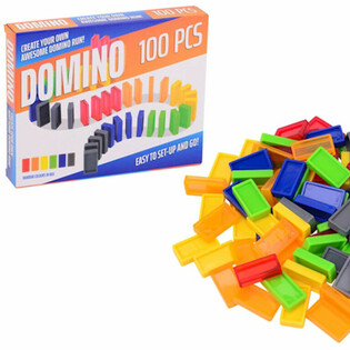 Set Joc Domino - 100 Piese &icirc;n Cutie Cadou