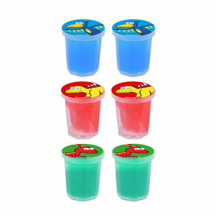 DINOZAUR - RECIPIENTE MICI CU SLIME (6 buc.)