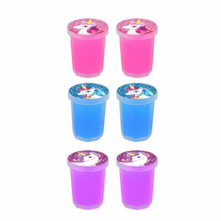 UNICORN / INOROG - RECIPIENTE MICI CU SLIME (6 buc.)
