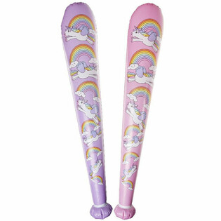 B&acirc;tă Gonflabilă Mare Unicorn - 85cm - Mix Culori (12 buc.)