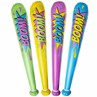 B&acirc;tă Gonflabilă Mare 'Boom!' - 85cm - Mix Culori (12 buc.)