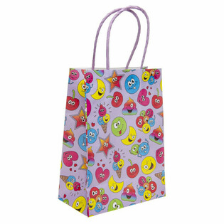 Pungi de Cadou din H&acirc;rtie Smiley - 16x9x22 cm (12 bucăți)