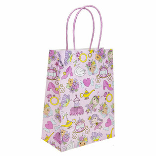 Pungi Cadou din H&acirc;rtie Prințese - 16x9x22 cm (12 bucăți)