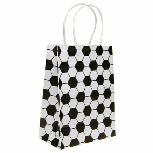 Pungi Cadou din H&acirc;rtie Fotbal 16x9x22 CM (12 bucăți)
