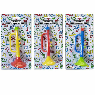 Trompete pe Card - 15 cm - Culori Mixte