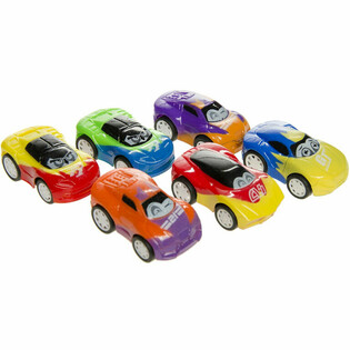 Mașinuțe Sport cu Fricțiune și Ochi - Mix Culori (48 buc.)