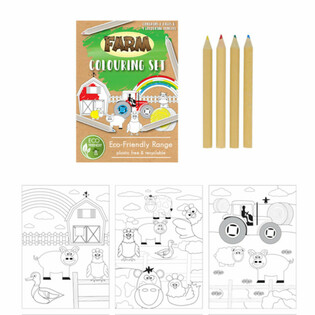 ECO FRIENDLY - Set de Desen Fermă (25 buc.)
