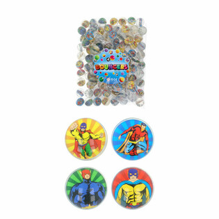 Mix Supereroi - Mingi Săltărețe &Oslash;3.3 cm (100 buc.)