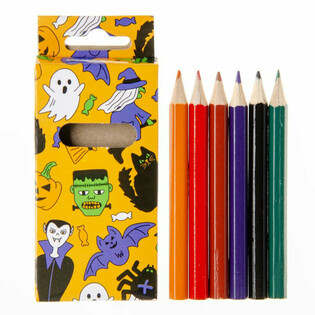 Set 6 creioane colorate Halloween (24 seturi)