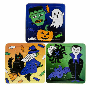 Mix Puzzle-uri de Halloween - 14 x 14 cm (50 buc.)