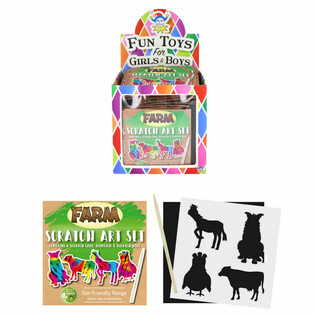 ECO FRIENDLY - H&Acirc;RTIE RĂZUIBILĂ CULORI MAGICE - ANIMALE DE LA FERMĂ &Icirc;N DISPLAY (108 buc.)