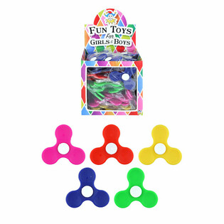 Fidget Spinner din Plastic &icirc;n Display - Mix Culori (100 buc.)