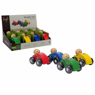 Mașinușe din Lemn JOUECO - &AElig;n Display (8 Bucăși)