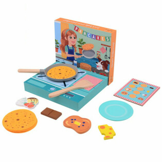 JOUECO - Set de clătite din lemn - Pentru copii de la 3 ani (1 buc.)