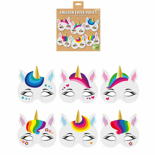 ECO-FRIENDLY - MĂȘTI DIN H&Acirc;RTIE UNICORN (12 bucăți)