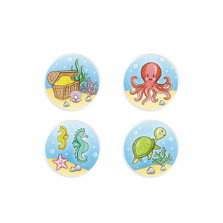 MIX SEA LIFE / ANIMALE MARINE - MINGI RICOȘĂTOARE &Oslash;3.3 cm (100 buc)