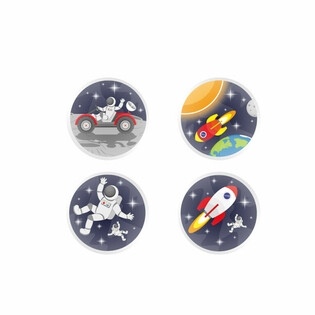 MIX SPAȚIU / SPACE - MINGI SĂLTĂREȚE &Oslash;3.3 Cm. (100 buc.)