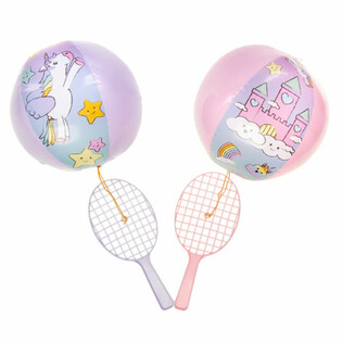 Rachetă Paddle cu Minge - Unicorn (12 buc.)