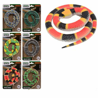 Șarpe Animal World pe Card (60 cm) - Display 24 bucăți