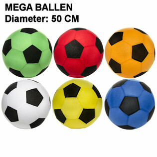 MINGI URIAȘE - DIAMETRU: 50 CM - MIX CULORI DISPLAY (12 buc.)