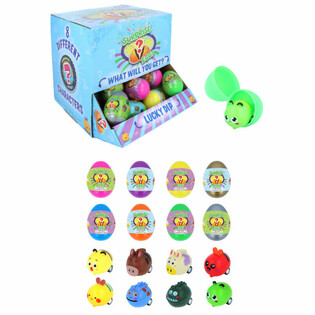 Display Animale de Fermă Pull Back &icirc;n Ou cu Surpriză (48 buc.)