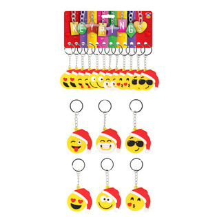 BRELOCURI SMILEY DE CRĂCIUN (12 buc.)