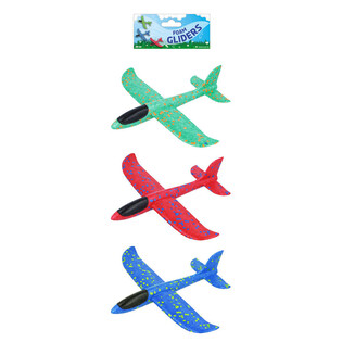 AVIOANE PLANOARE DIN SPUMĂ - 23CM - CULORI MIXTE (24 buc.)