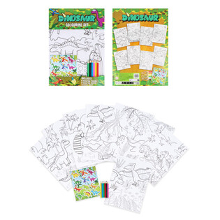 SET MARE DE COLORAT - MODEL: DINOZAUR - Dim 22x30x1 CM (12 buc.)